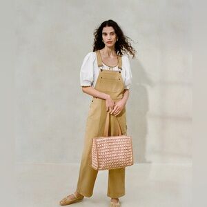 Loeffler Randall size small khaki workwear overalls